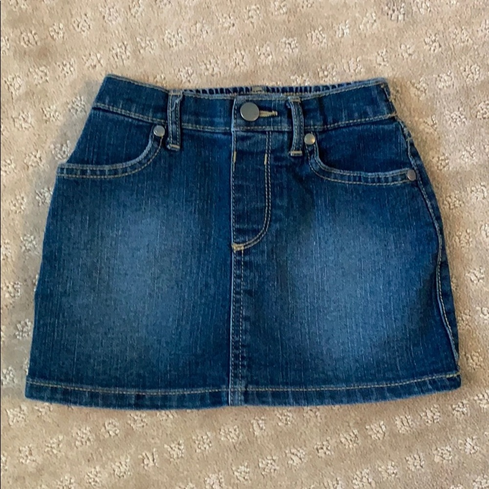 ADORABLE TODDLER GIRLS’ JEAN SKORT